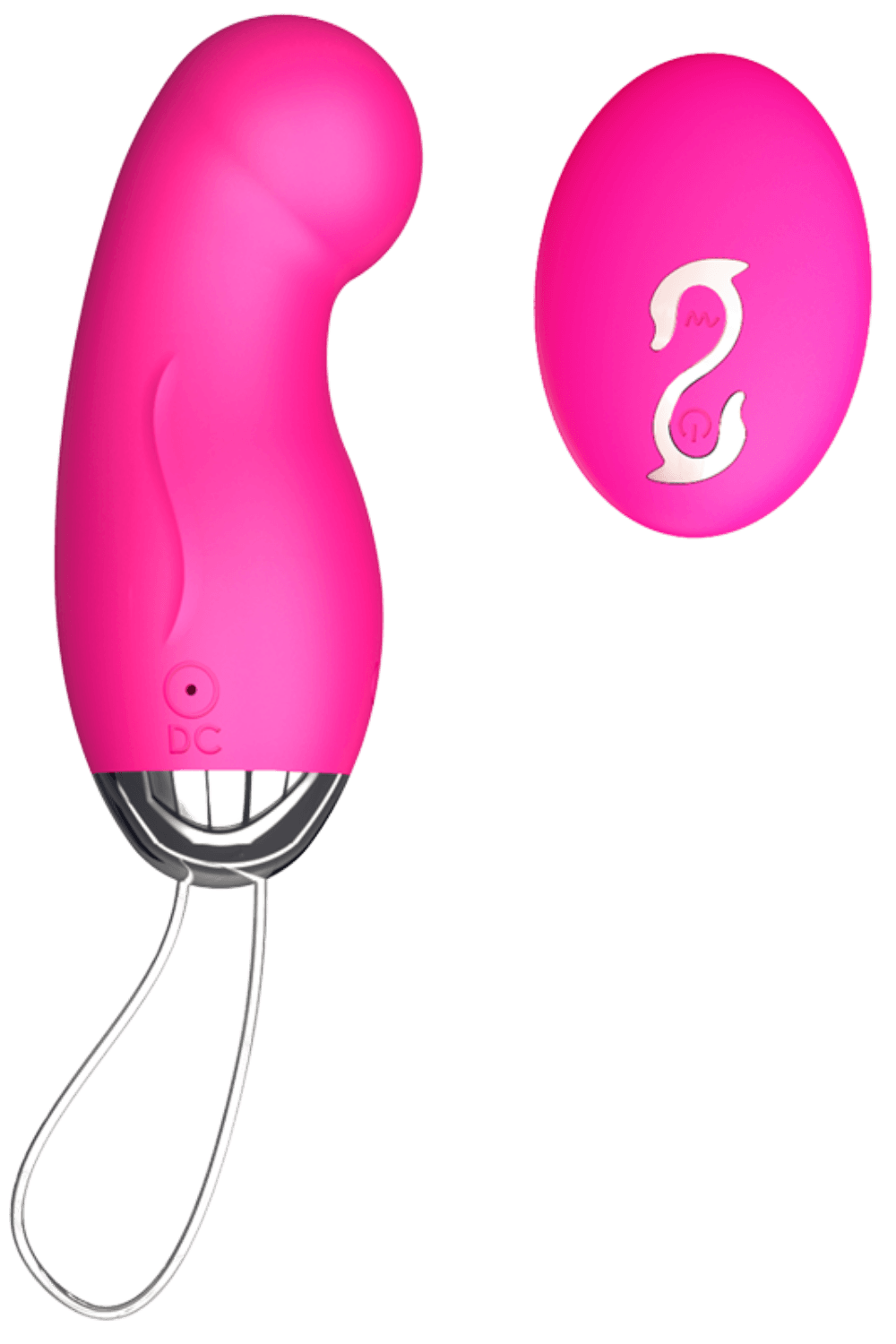Œuf Vibrant Télécommandé 10 Modes Rose 1 dosette de lubrifiant