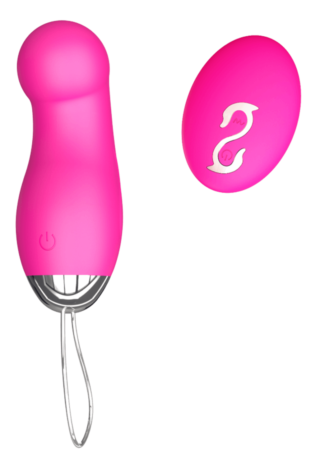 Œuf Vibrant Télécommandé 10 Modes Rose 1 dosette de lubrifiant