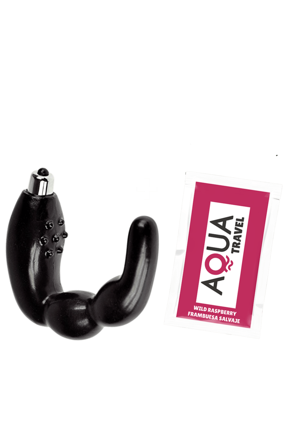Stimulateur de Prostate Vibrant Noir 1 dosette lubrifiant