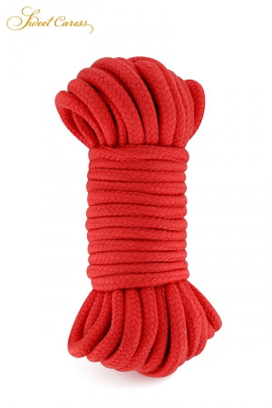 Corde de bondage rouge 10m