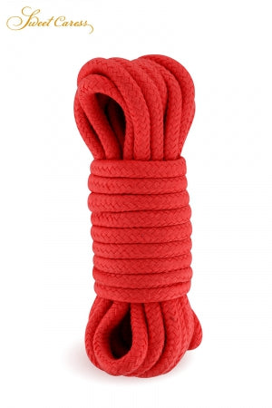 Corde de bondage rouge 5m