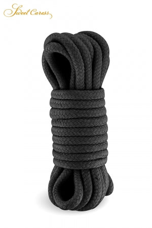 Corde de bondage noire 5m