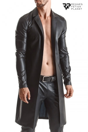 Manteau long wetlook Sergio
