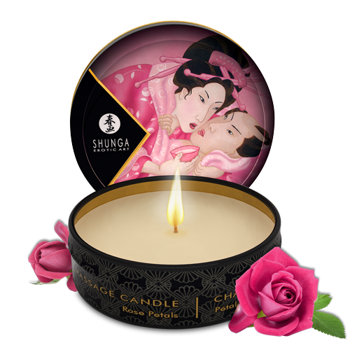 Mini bougie de massage Aphrodisia Rose