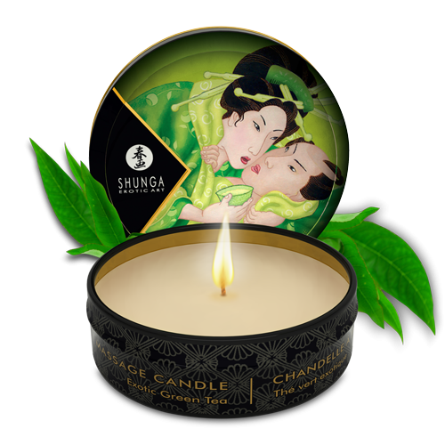 Mini bougie de massage Zenitude Thé vert exotique