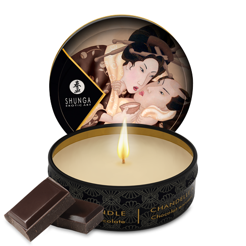 Mini bougie de massage Excitation Chocolat enivrant