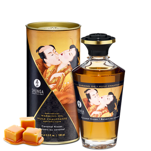 Huile chauffante aphrodisiaque Baisers caramel