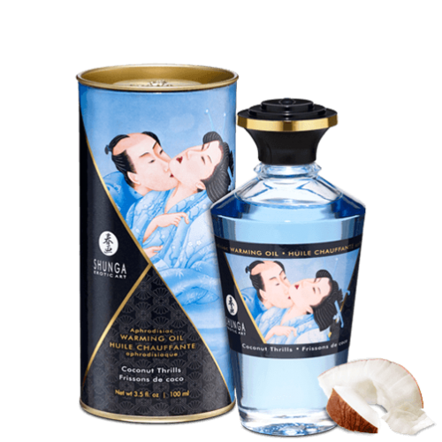 Huile chauffante aphrodisiaque Frissons de coco 100ml