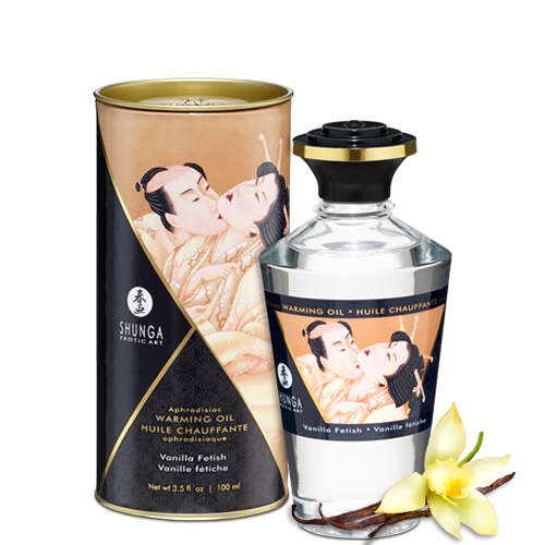 Huile chauffante aphrodisiaque Vanille fétish 100ml