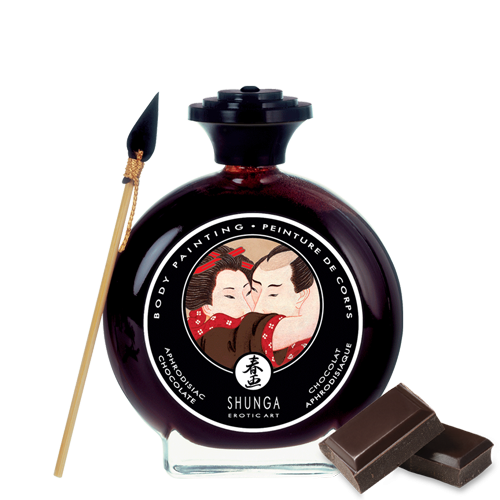 Peinture de corps embrassable Chocolat noir