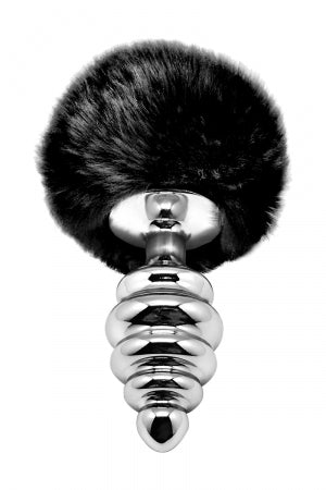 Plug métal Fluffy Twist L noir Alive