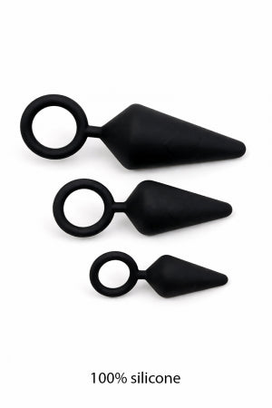 kit d'entrainement anal 3 plugs silicone