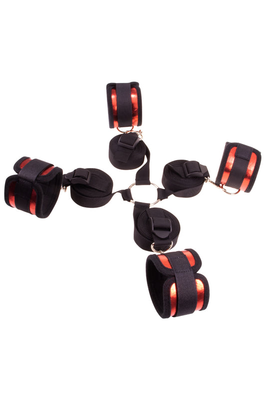 Kit d’attaches de lit un accessoire incontournable pour les amateurs de jeux coquins et de sensations intenses. Conçu par la marque française Litolu, ce kit BDSM complet transforme en un clin d’œil votre chambre à coucher en véritable terrain d’exploration érotique. Disponible chez LollyDoll