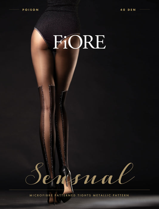 Poison Collants 40 DEN Noir
