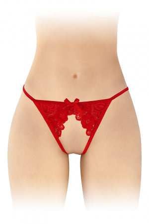 String ficelle ouvert Sandra rouge