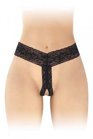 String ouvert Anita noir
