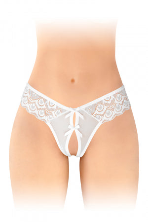 String ouvert Alicia blanc