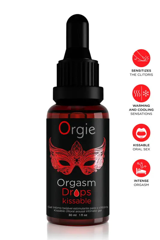 Gel d'excitation du Clitoris Orgasm Drops Kissable - LollyDoll