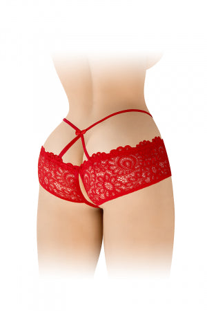Culotte ouverte rouge Celia