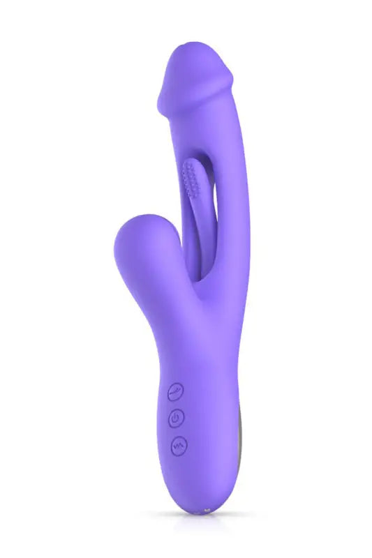 Vibrateur en silicone violet.