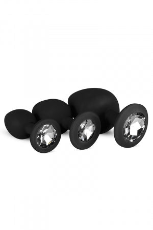Kit entrainement 3 Butt plugs noir Easy Toys · EasyToys