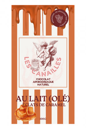 Chocolat au lait éclats de caramel Tablette 100g