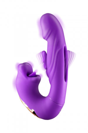 Vibromasseur rabbit 3-en-1 Kissy violet · Yoba