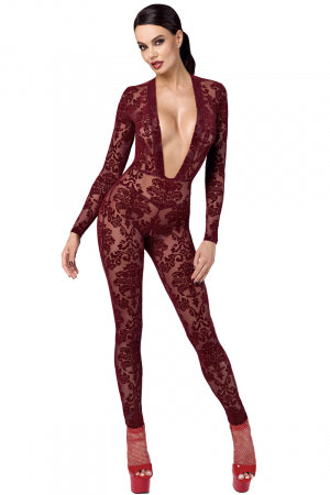 Combinaison en tulle floqué Kink Royal F382