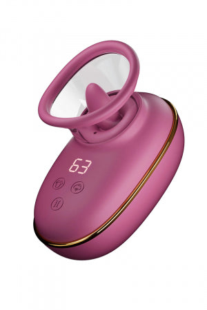 Pompe clitoridienne avec léchage et vibrations