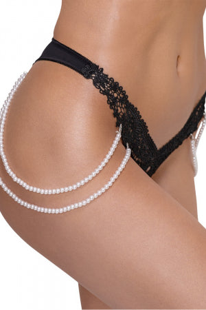 String Rio avec chaines de perles Cottelli LINGERIE