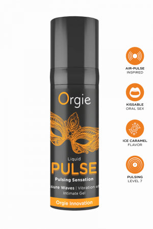 Gel stimulant embrassable Liquid Pulse Orgie