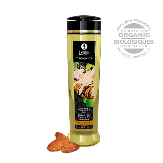 Huile de massage organique Douceur d'amande 240 ml