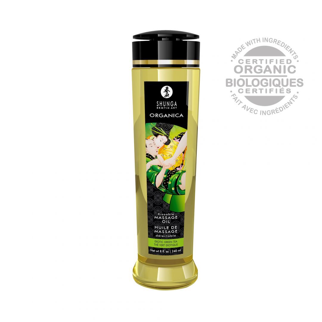 Huile de massage organique Thé vert 240 ml