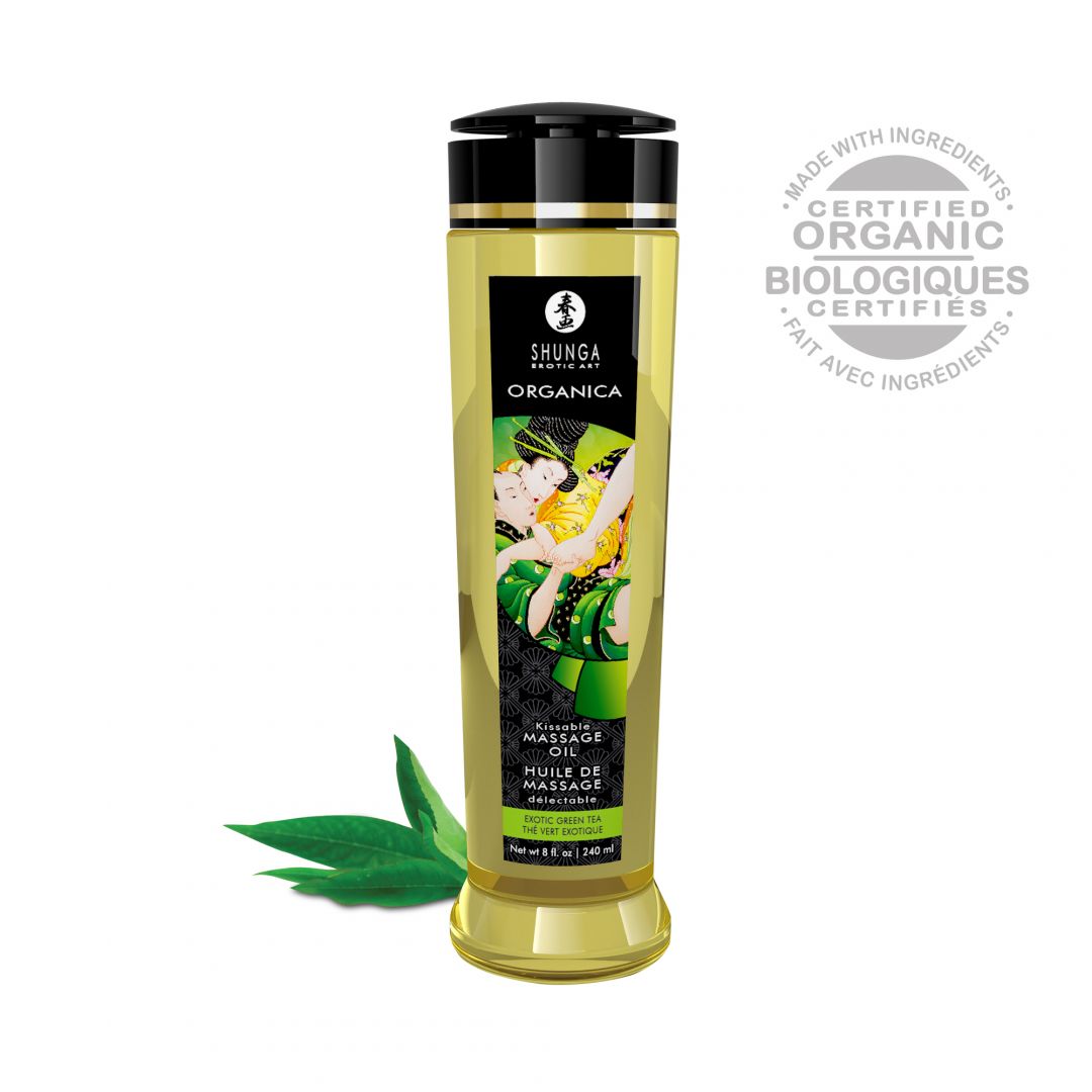 Huile de massage organique Thé vert 240 ml