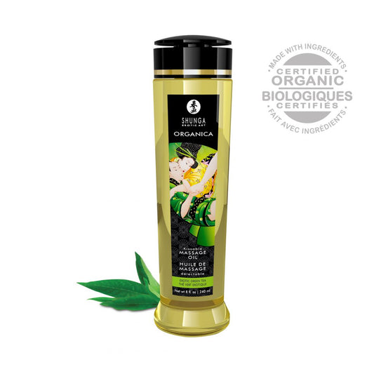 Huile de massage organique Thé vert 240 ml
