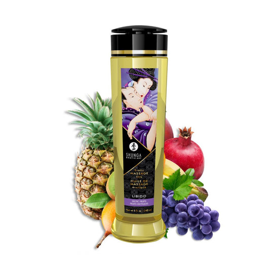 Huile de massage érotique Libido Fruits exotiques 240 ml