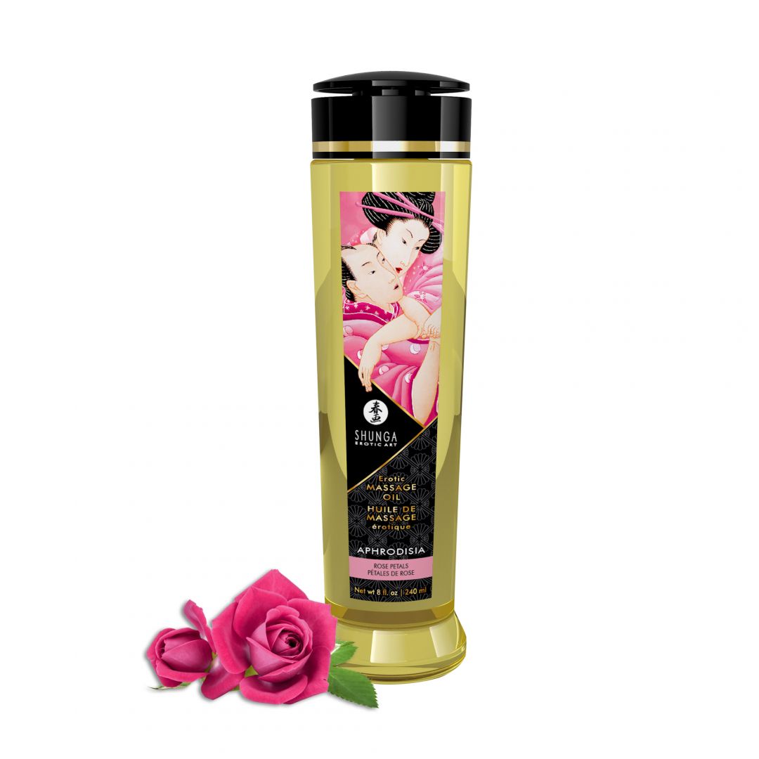 Huile de massage érotique Aphrodisia Rose 240 ml