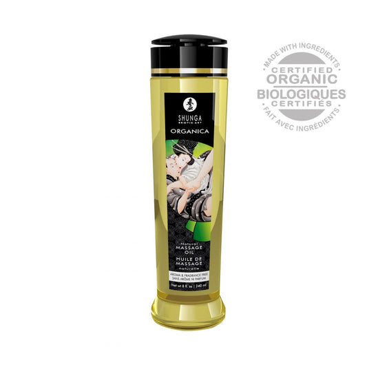 Huile de massage organique Neutre 240 ml