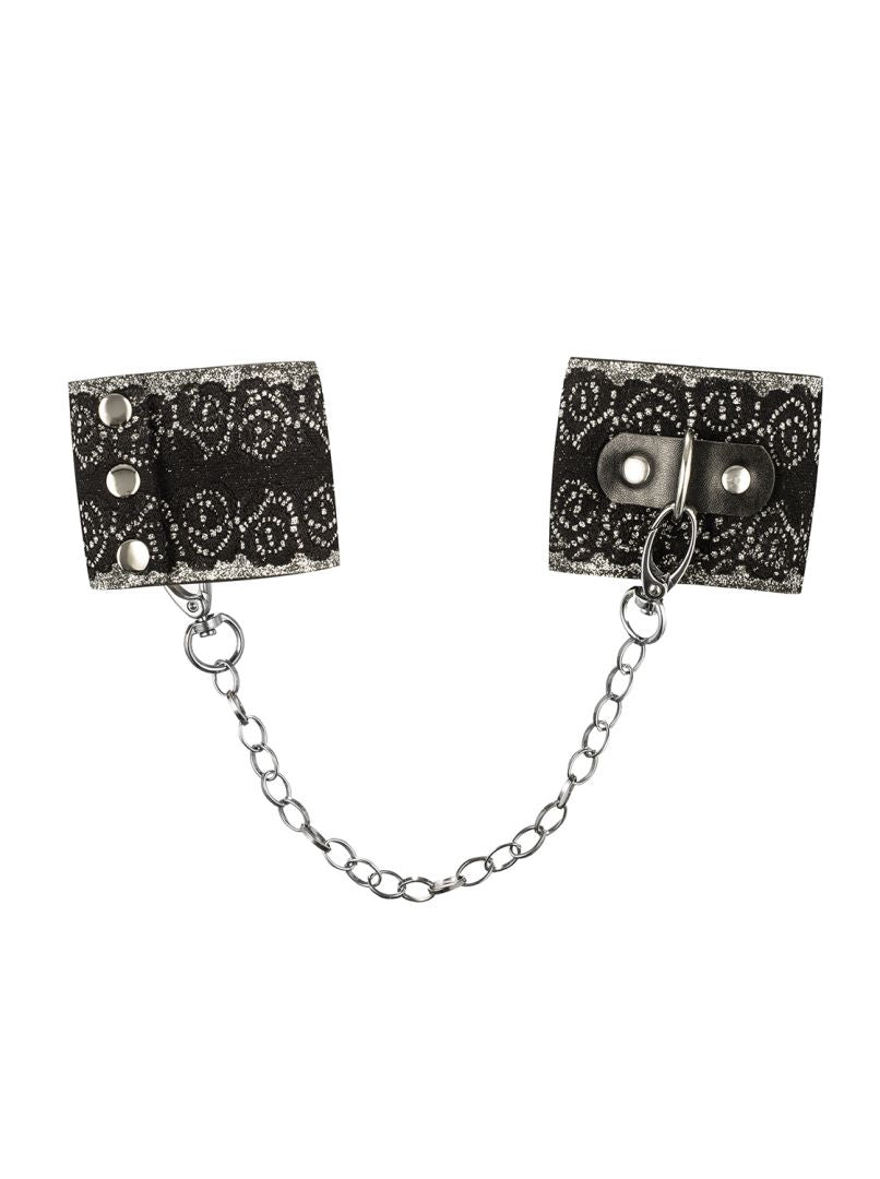 Menottes avec chaîne Noir