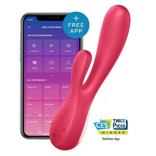 Vibromasseur connecté Mono Flex Rouge