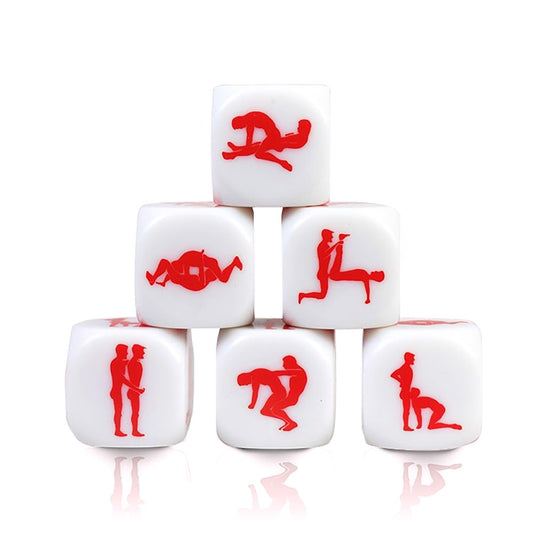 Dé Kamasutra Gay Blanc et rouge