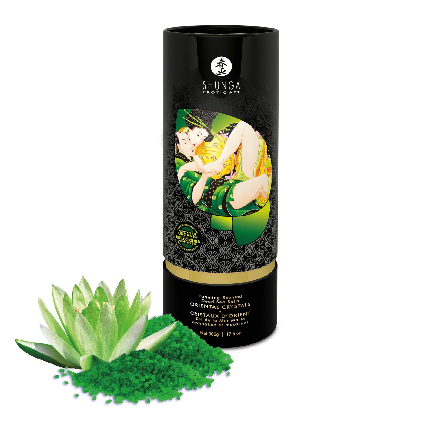 Sel de bain moussant Cristaux d'orient Fleur de Lotus BIO