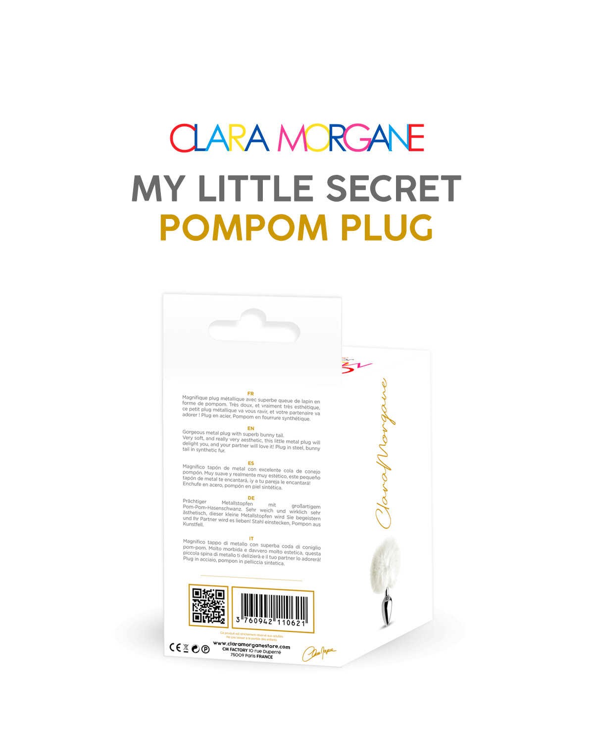 My little secret pompom plug blanc