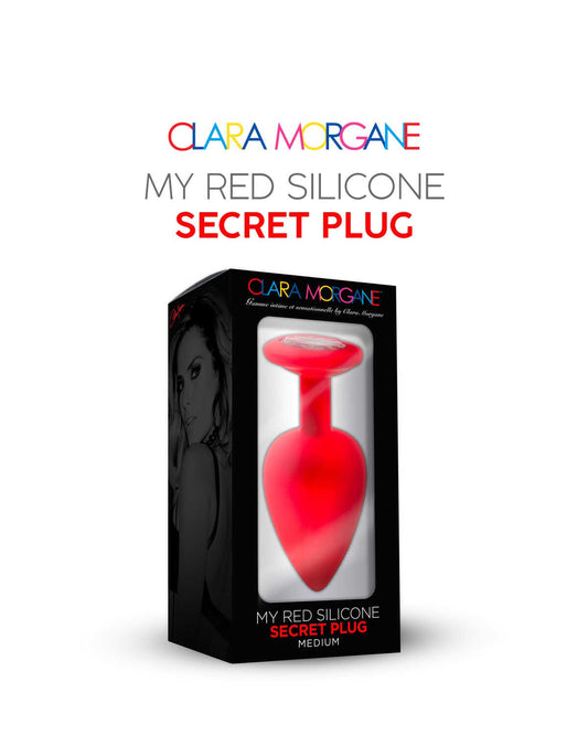 My red silicone secret plug medium