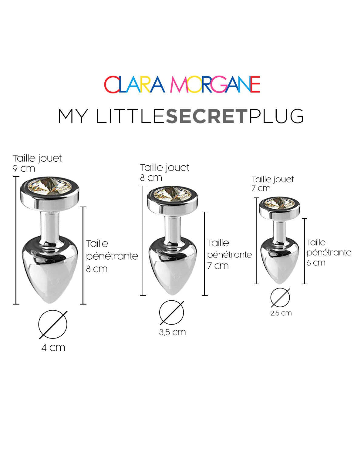 My little secret plug small Blanc