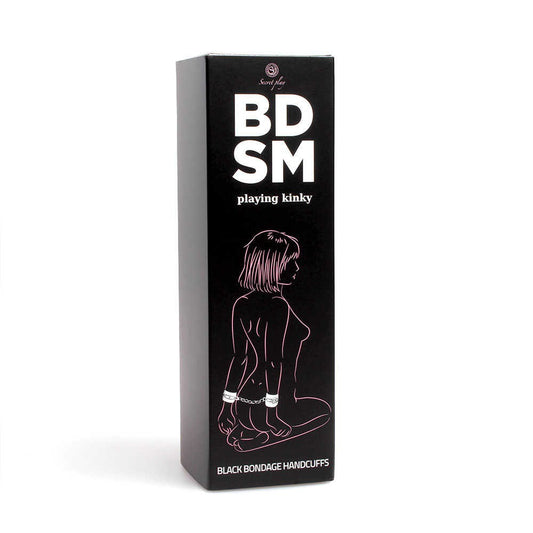 Menottes de bondage noires BDSM collection