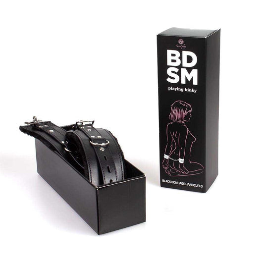 Menottes de bondage noires BDSM collection