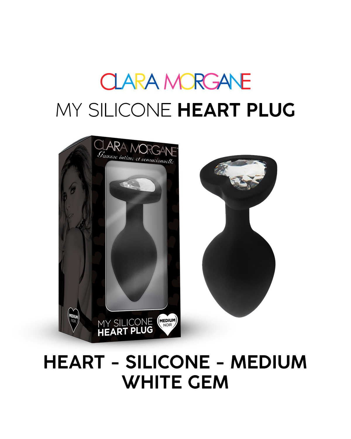My Silicone Heart Plug Noir