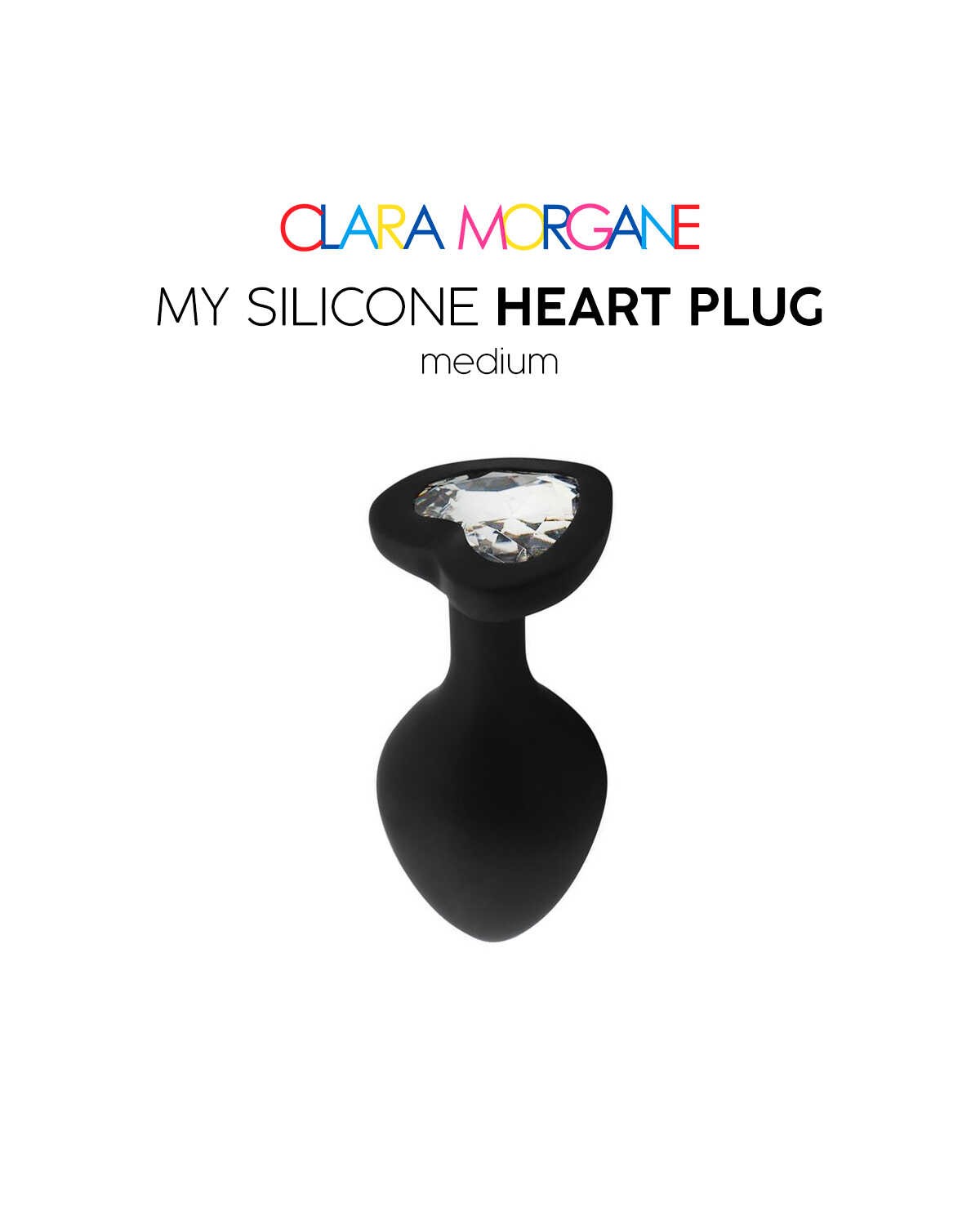 My Silicone Heart Plug Noir