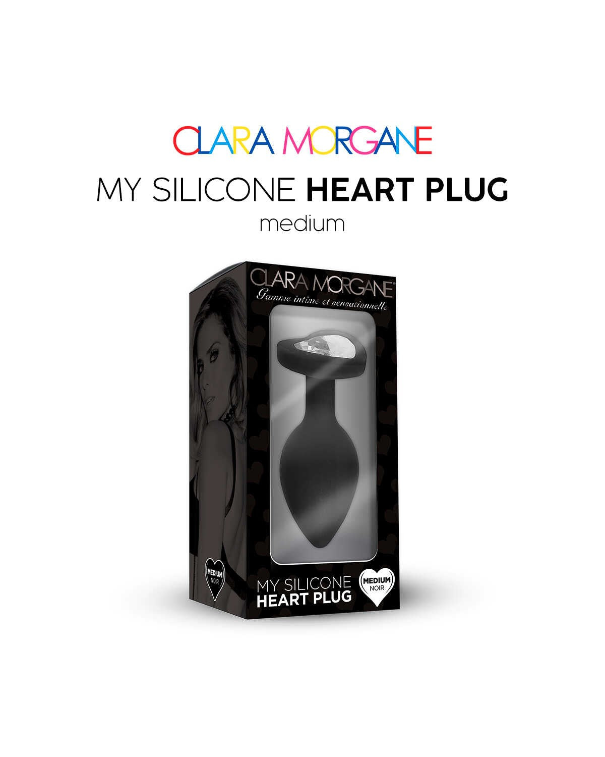 My Silicone Heart Plug Noir